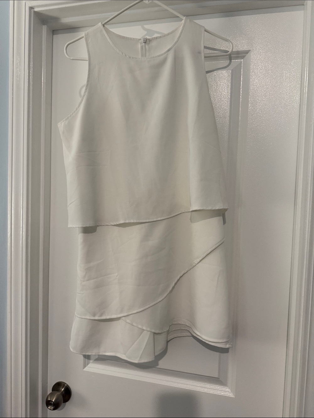 Classic White Layered Sleeveless skort
